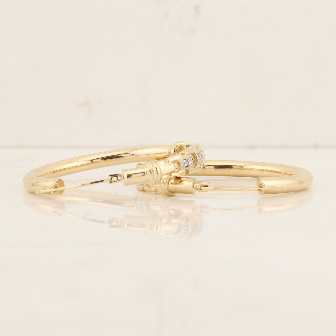 Diamond Hoop Earrings