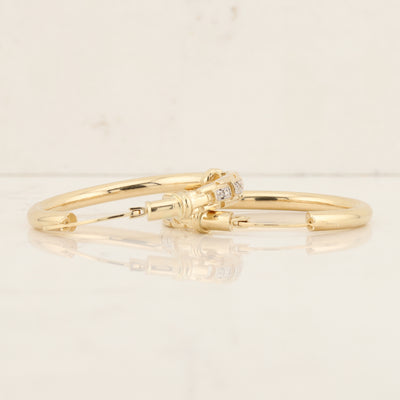 Diamond Hoop Earrings
