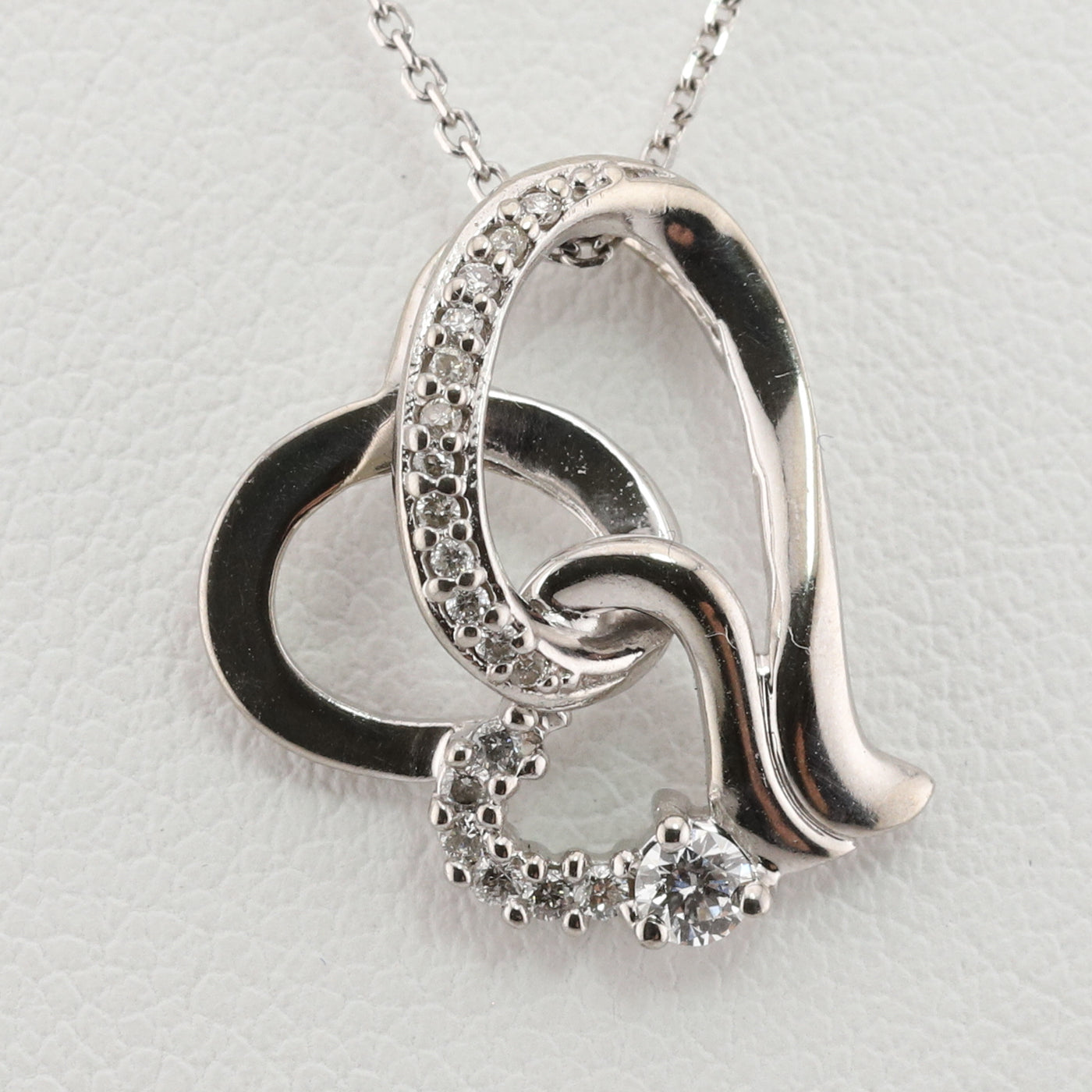 White Gold Diamond Heart Pendant