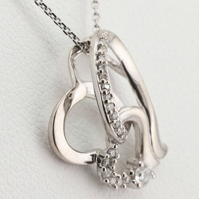 White Gold Diamond Heart Pendant