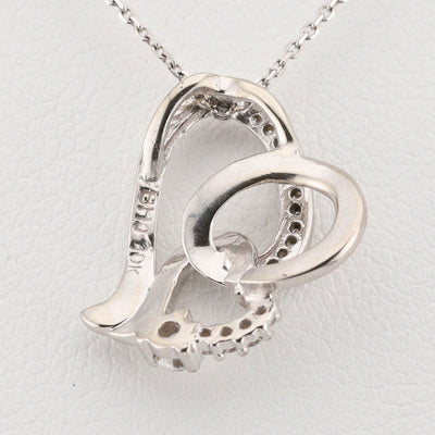 White Gold Diamond Heart Pendant