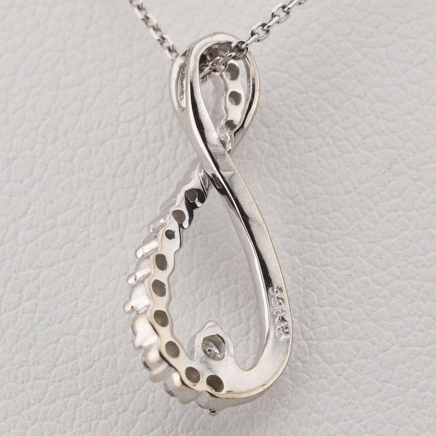 White Gold Diamond Infinity Pendant
