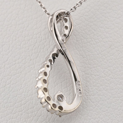 White Gold Diamond Infinity Pendant