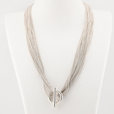 Sterling Silver Multi Strand Necklace