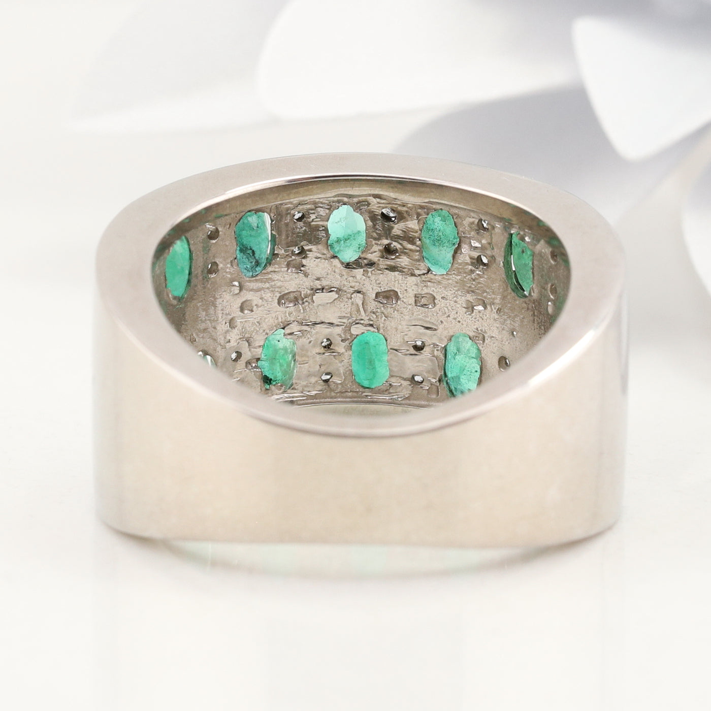 Emerald and Diamond Ring