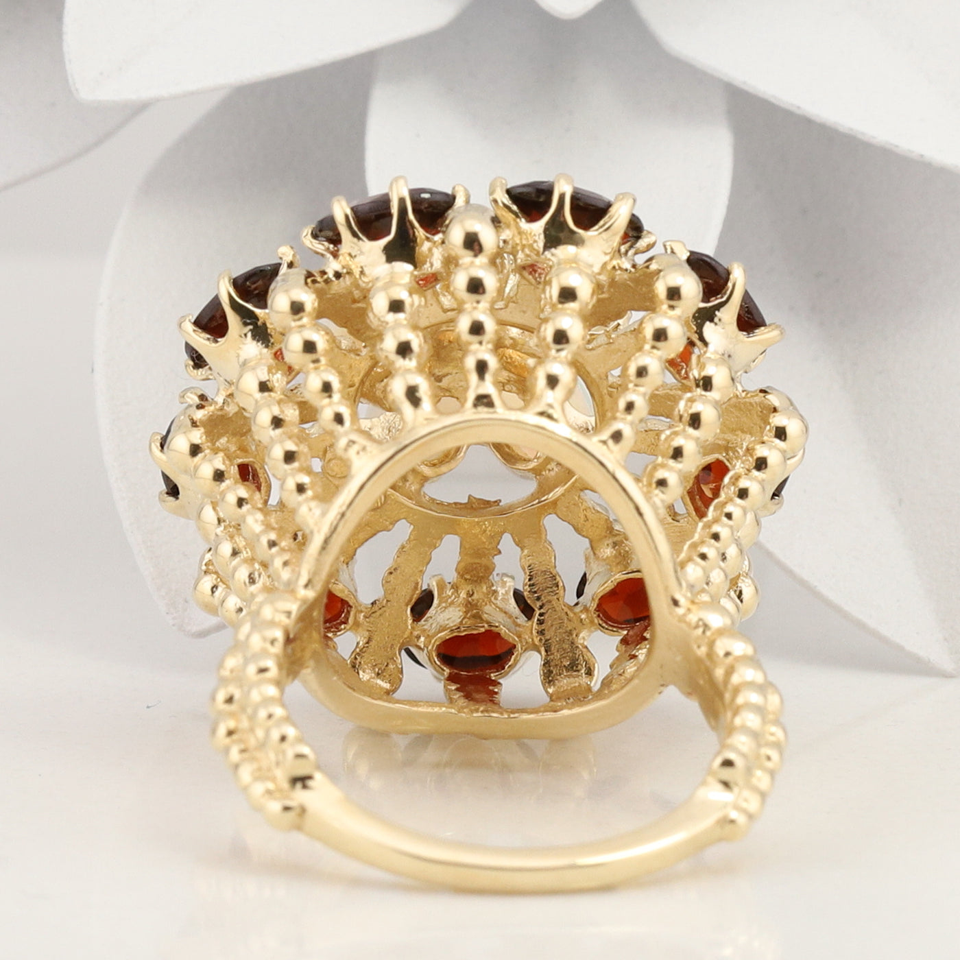 Garnet and Opal Ring