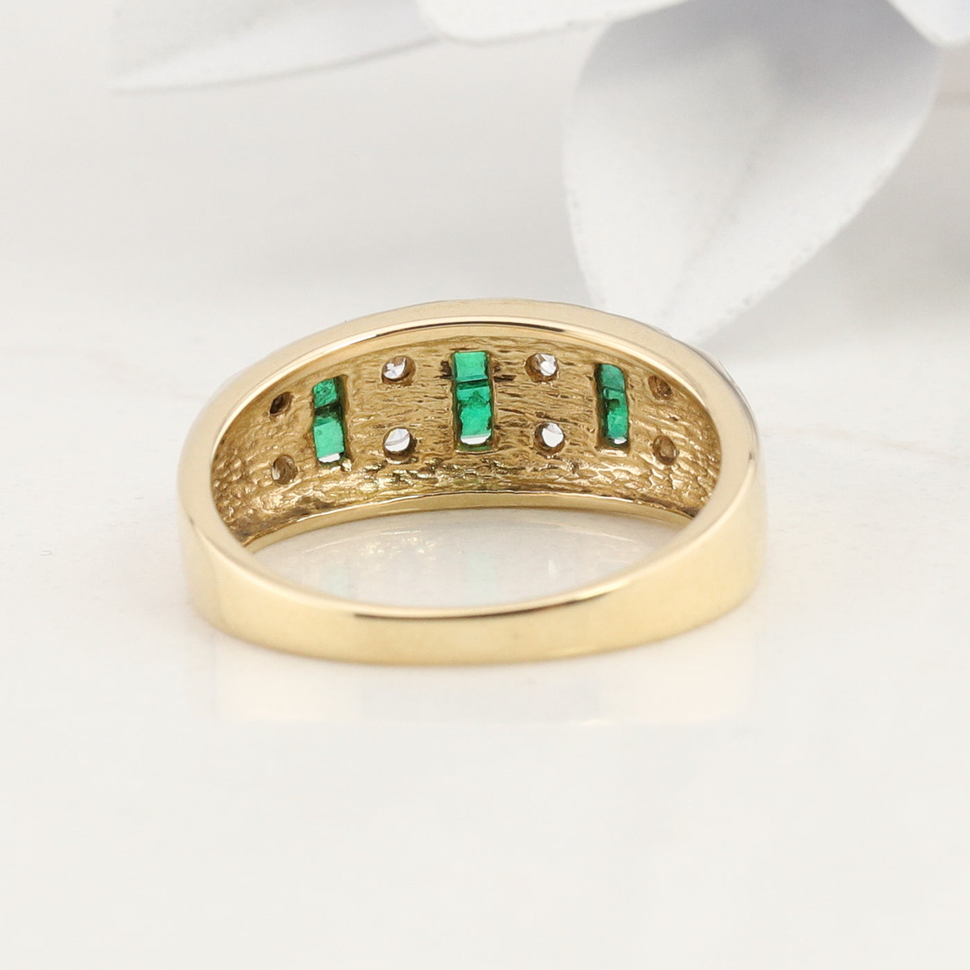 Emerald and Diamond Ring