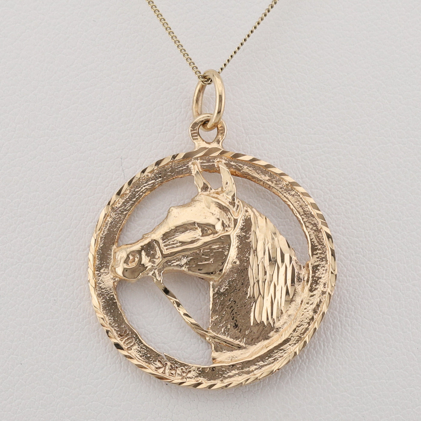Yellow Gold Horse Pendant