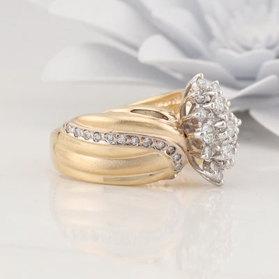 Two Toned Diamond Ring