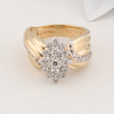 Two Toned Diamond Ring