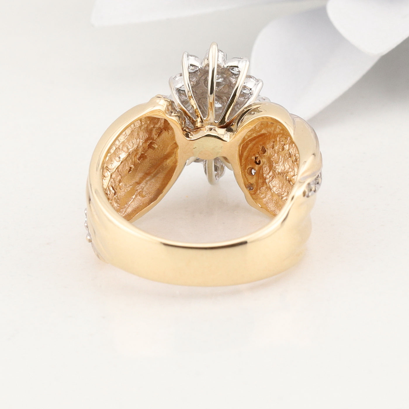 Two Toned Diamond Ring
