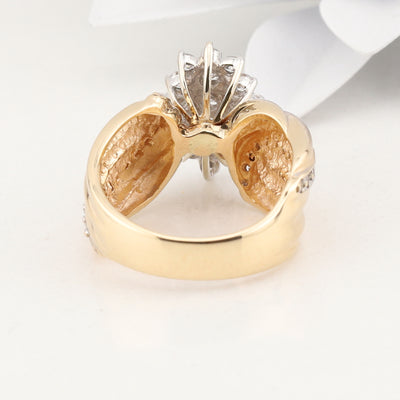 Two Toned Diamond Ring