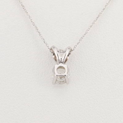 Diamond Pendant with White Gold Chain
