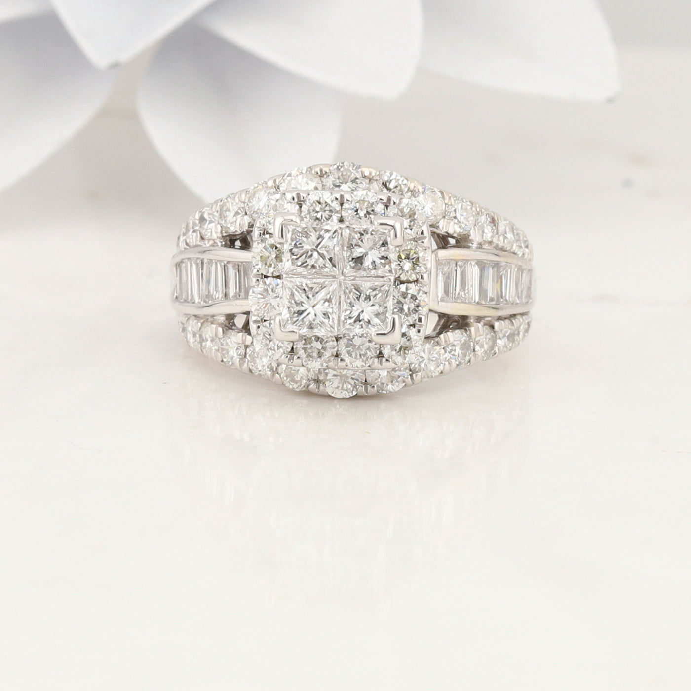 White Gold Diamond Ring