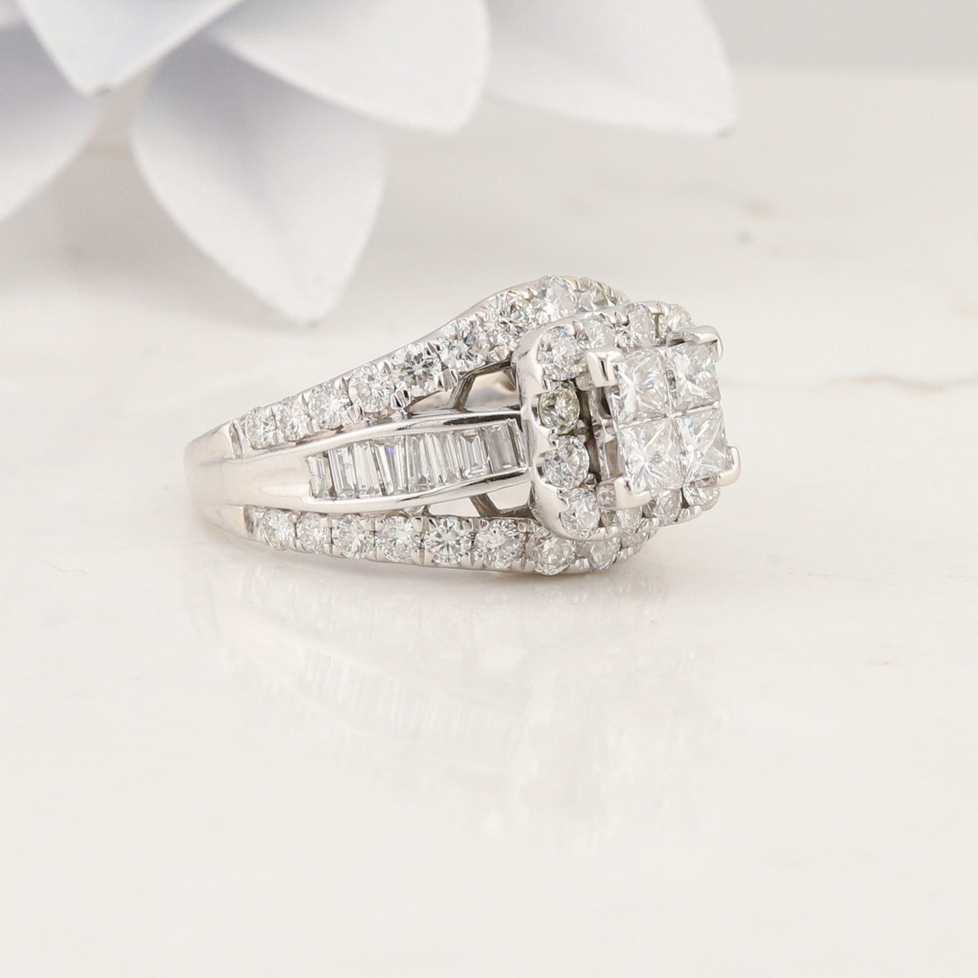 White Gold Diamond Ring