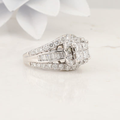 White Gold Diamond Ring