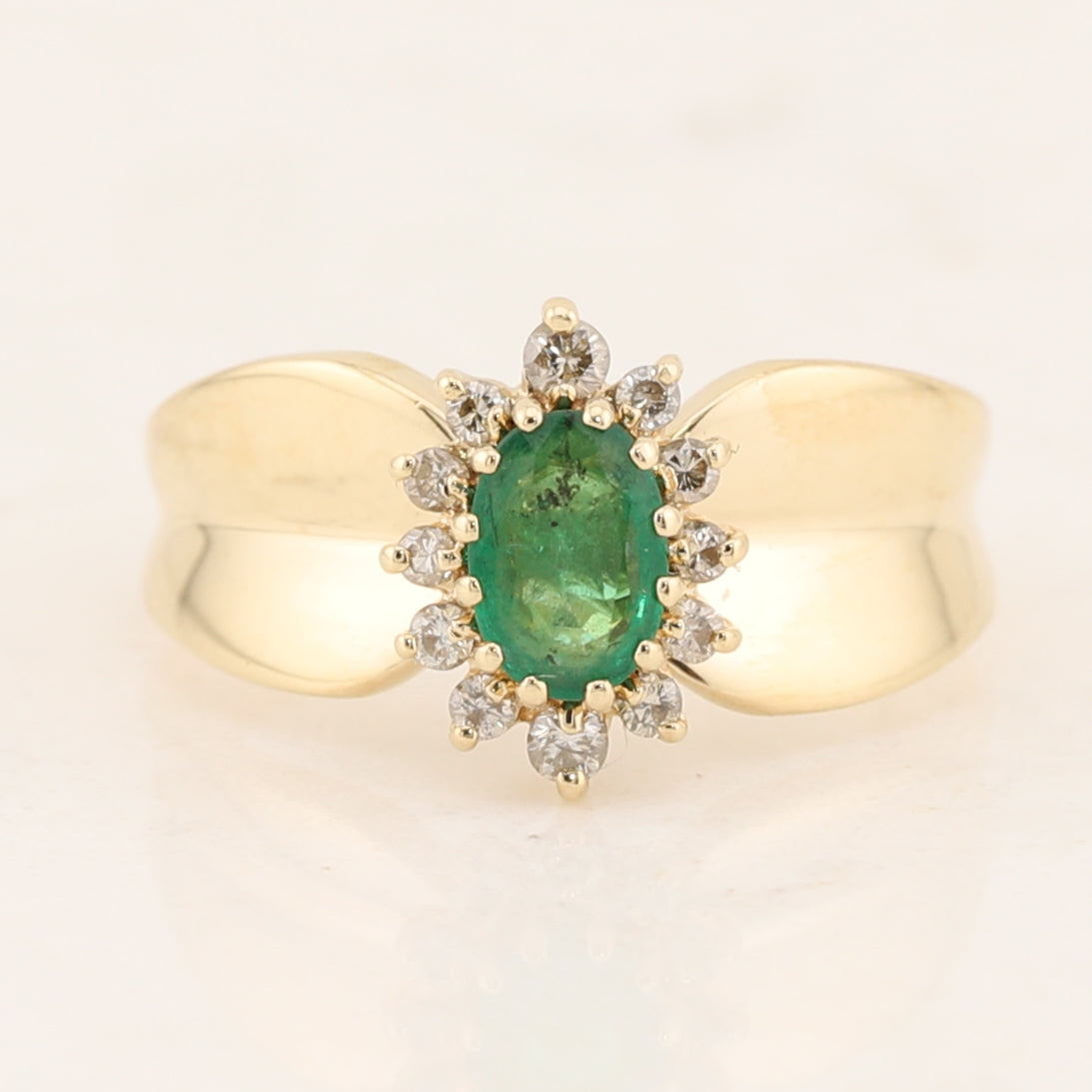 Emerald & Diamond Ring
