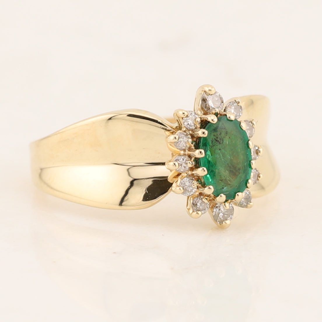 Emerald & Diamond Ring