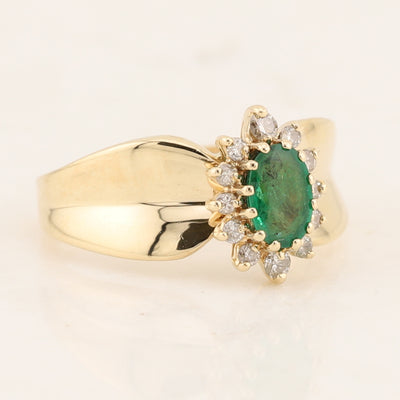 Emerald & Diamond Ring