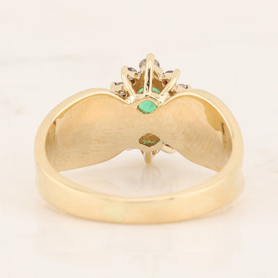 Emerald & Diamond Ring