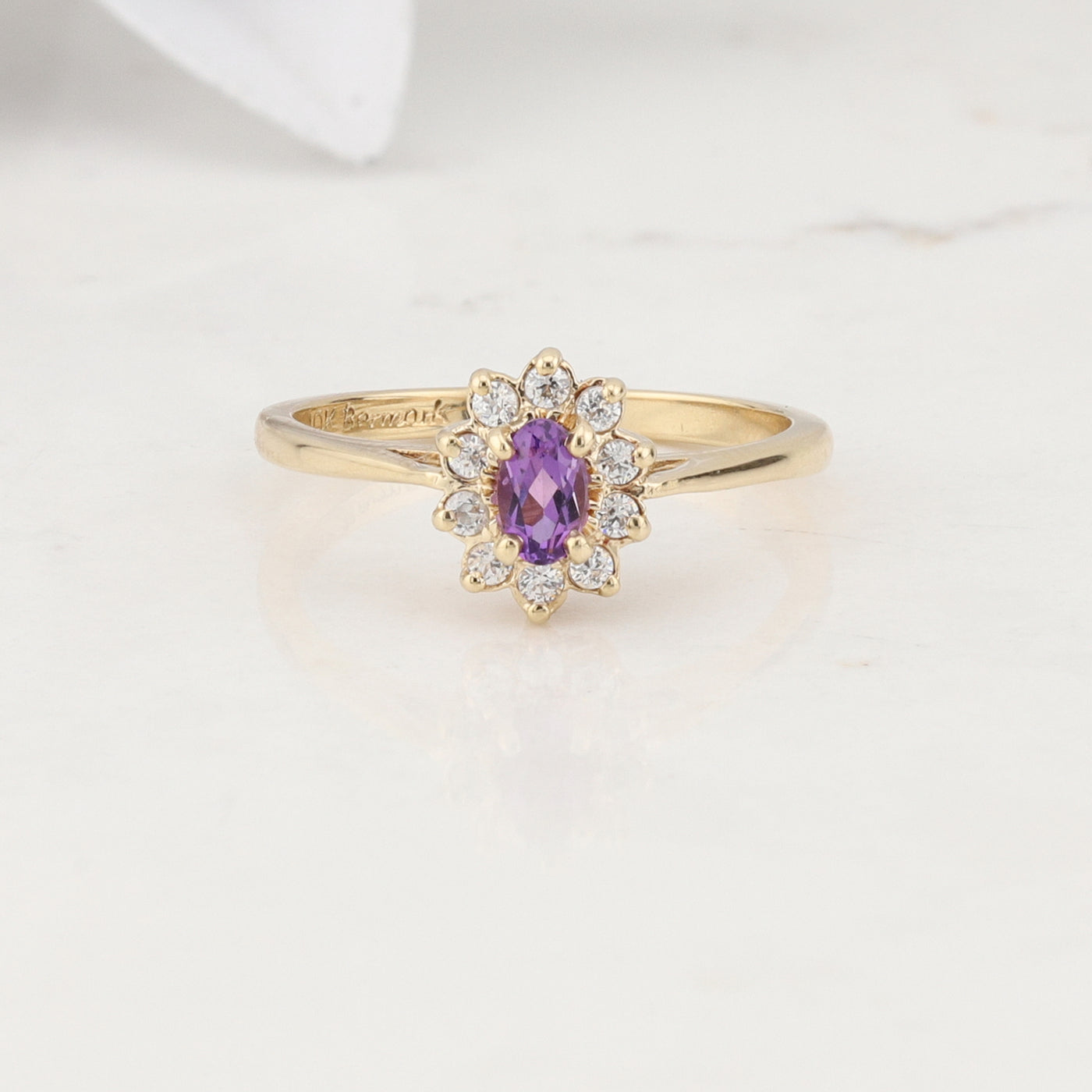 Yellow Gold Amethyst Ring