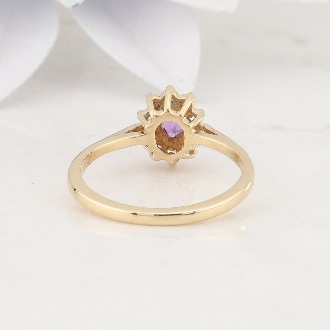 Yellow Gold Amethyst Ring