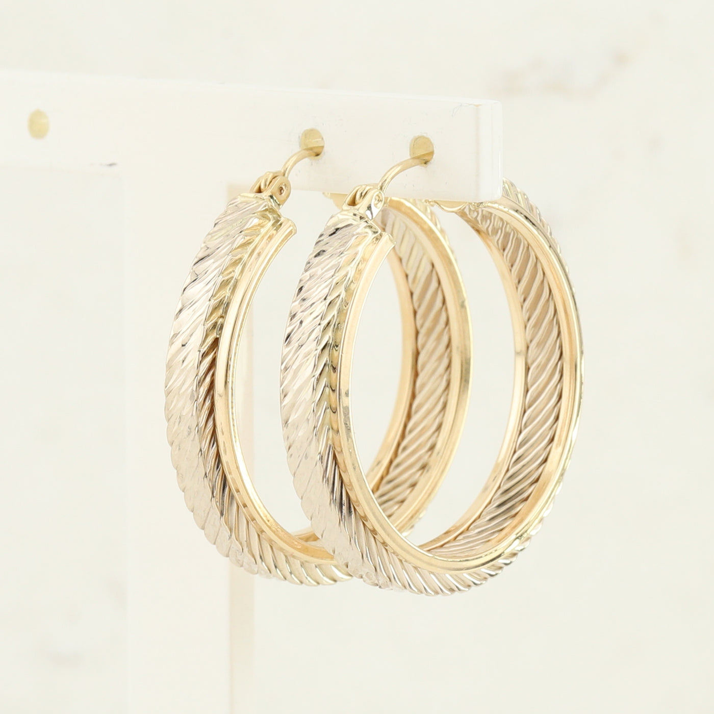 Yellow Gold Hoop Earrings