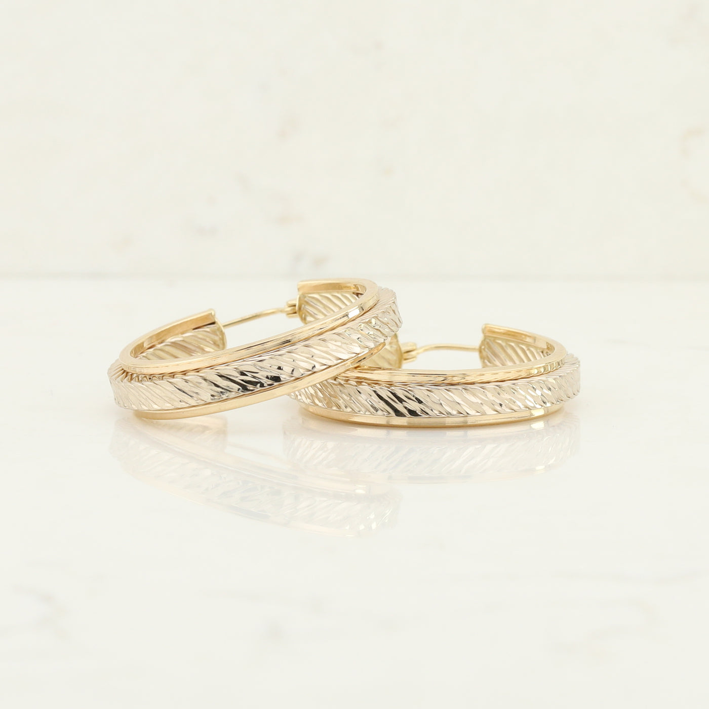 Yellow Gold Hoop Earrings