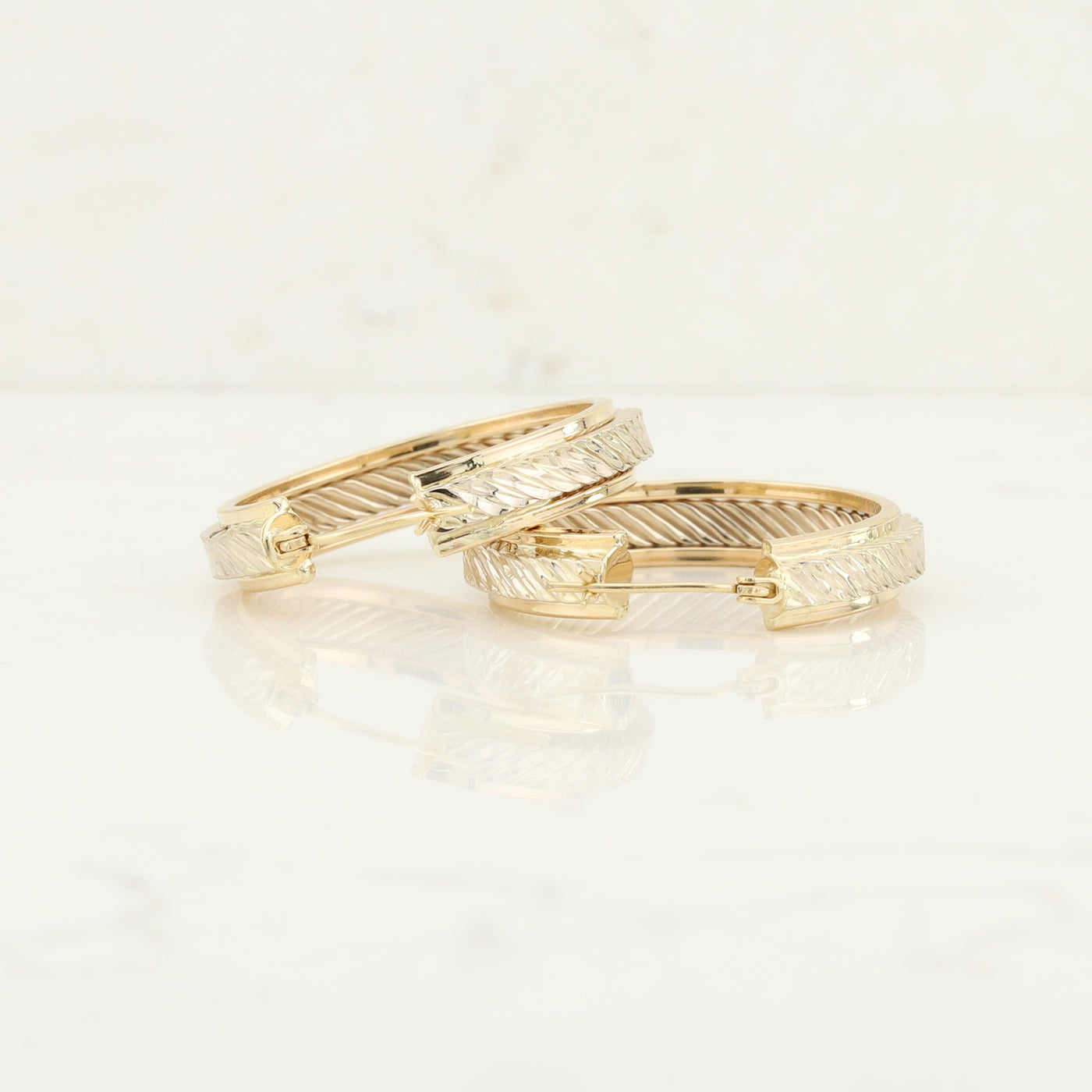 Yellow Gold Hoop Earrings