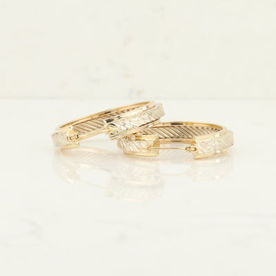 Yellow Gold Hoop Earrings