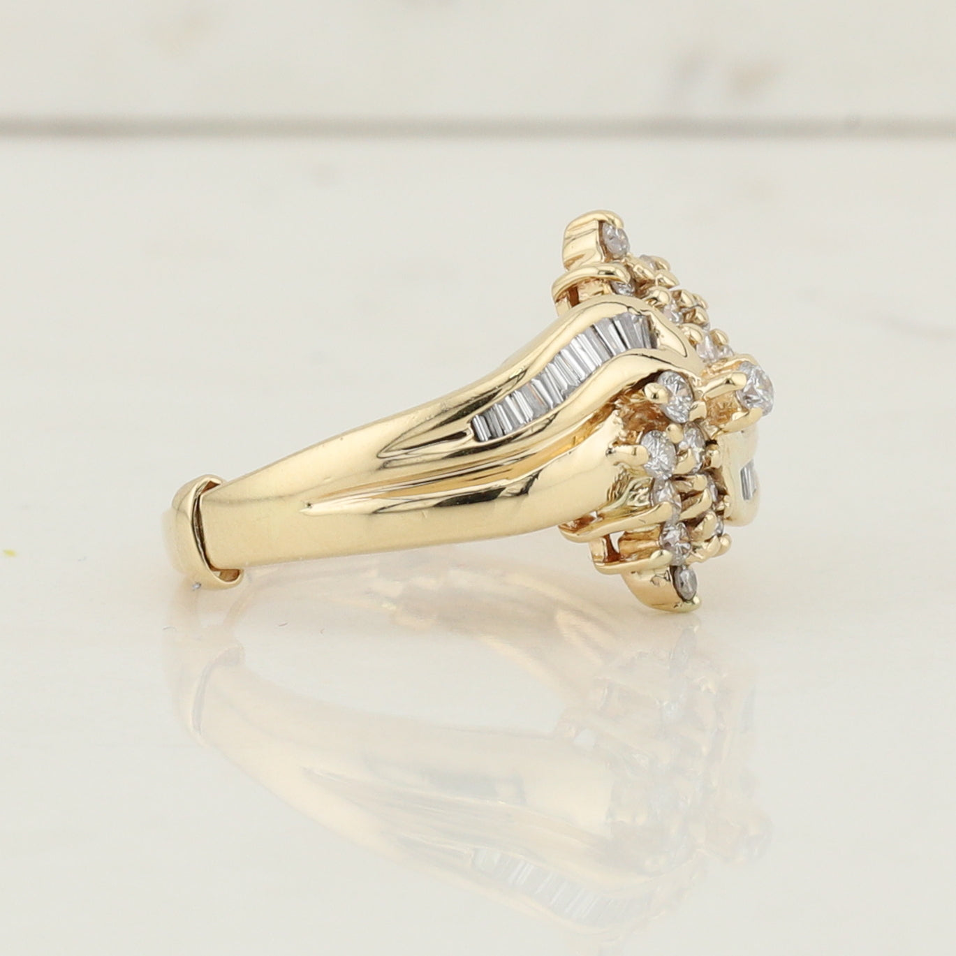 Two Toned Gold Diamond Ring
