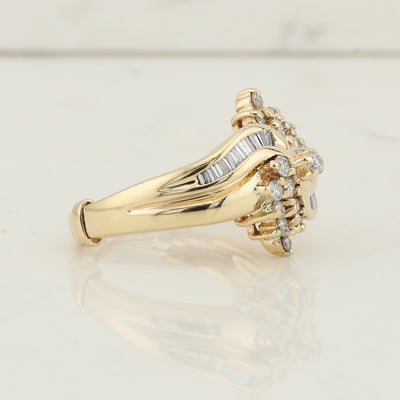 Two Toned Gold Diamond Ring