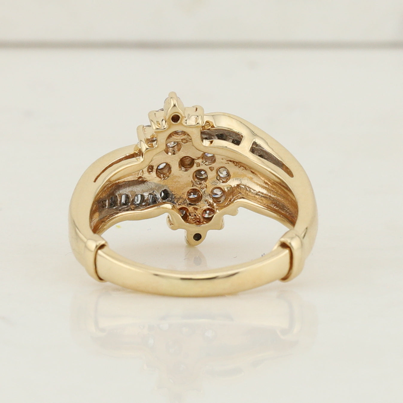Two Toned Gold Diamond Ring