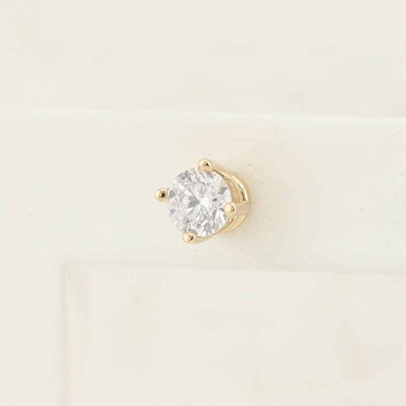 Single Diamond Stud Earring