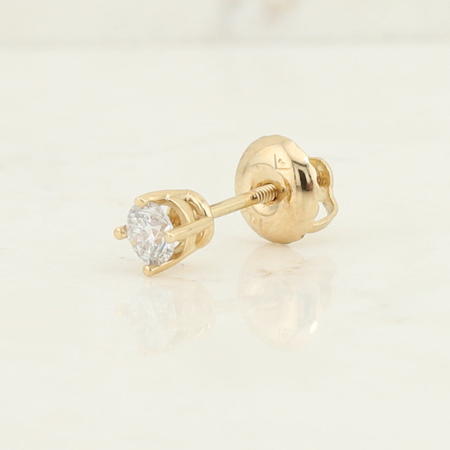 Single Diamond Stud Earring