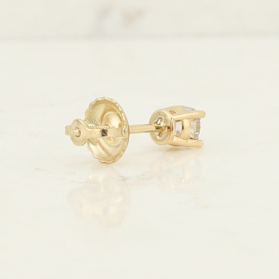Single Diamond Stud Earring