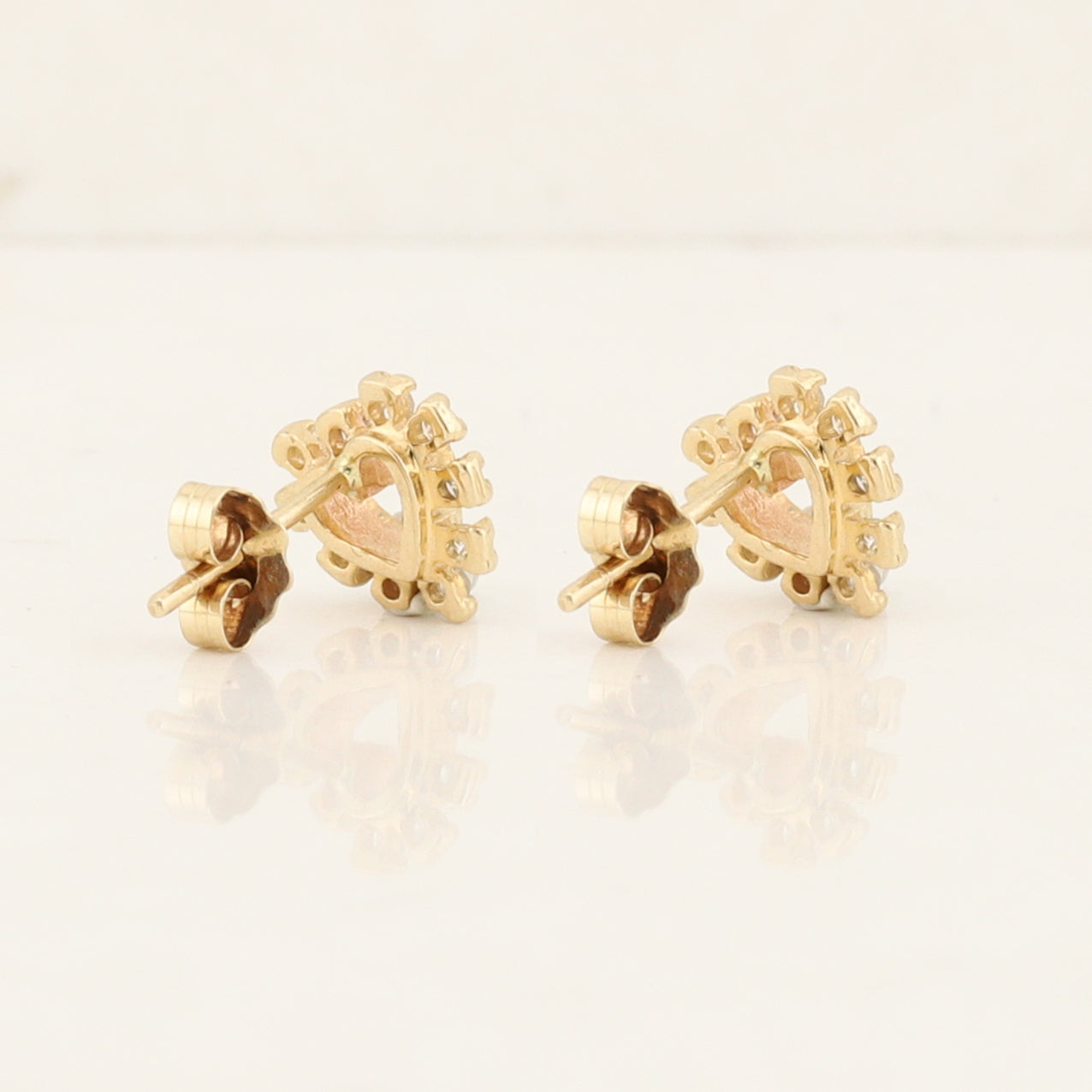 Diamond Heart Earrings