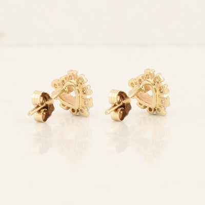 Diamond Heart Earrings