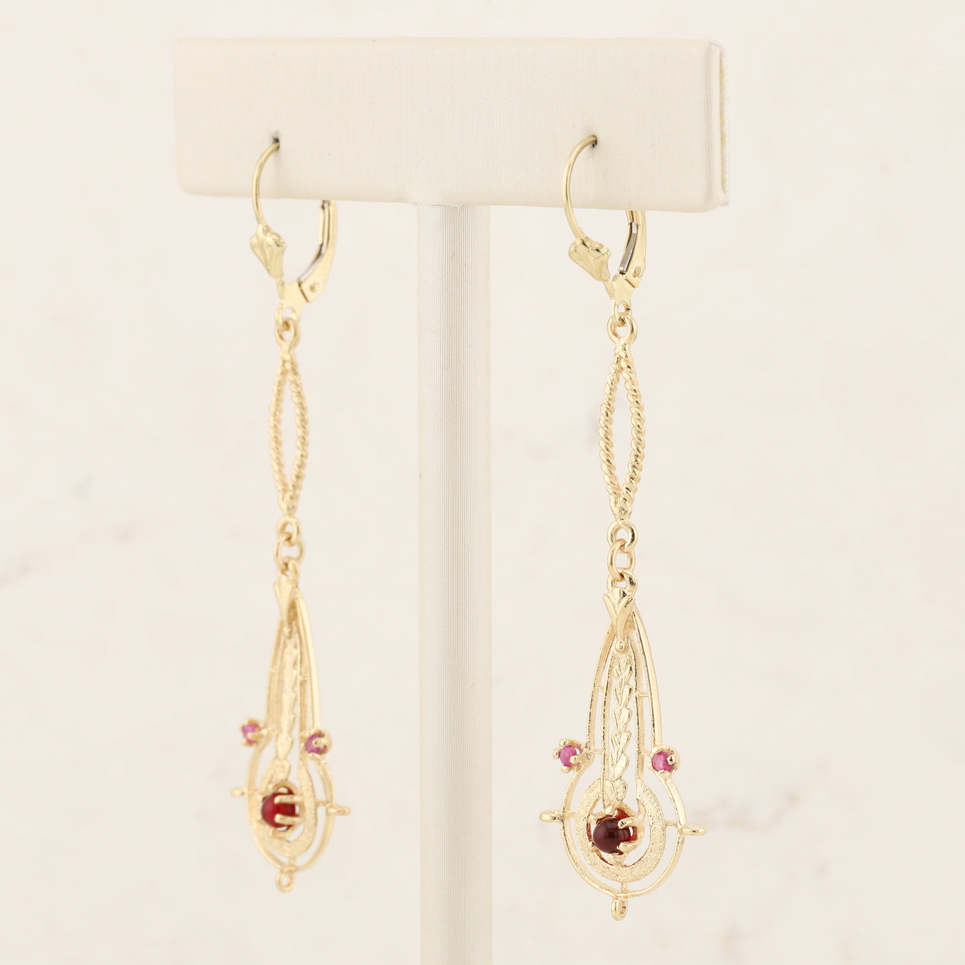Ruby Dangle Earrings
