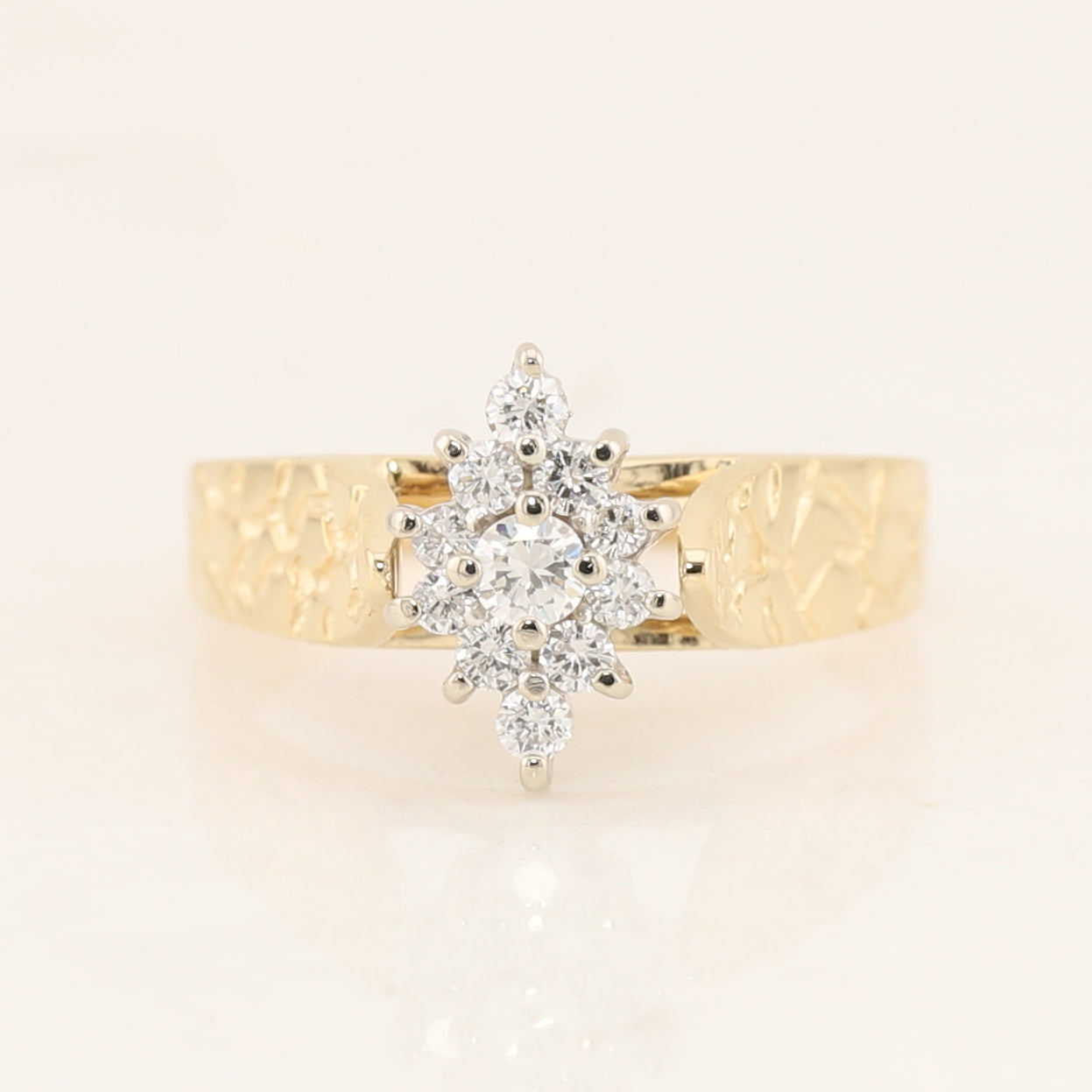 Diamond Cluster Ring