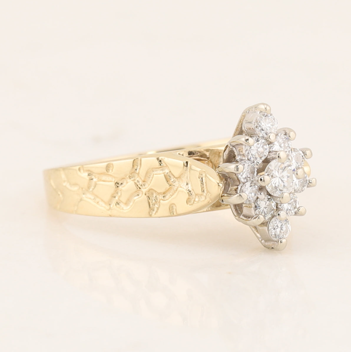 Diamond Cluster Ring