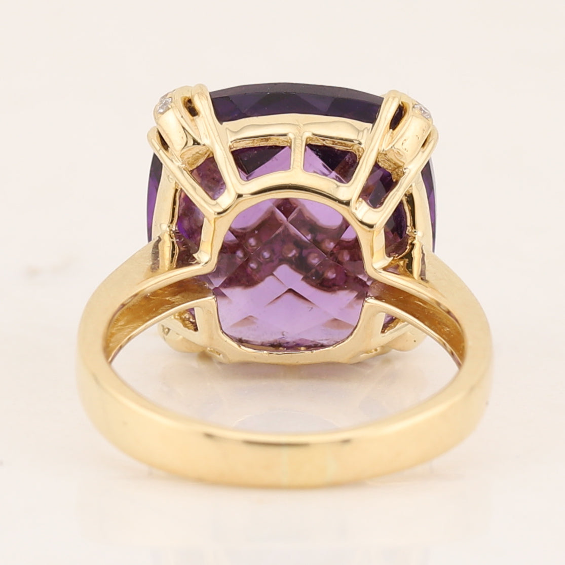 Amethyst & Diamond Ring