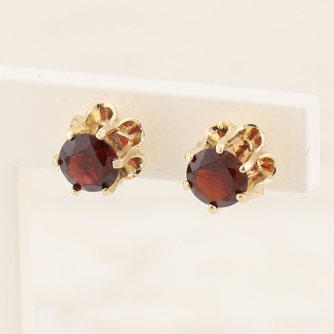 Garnet Stud Earrings
