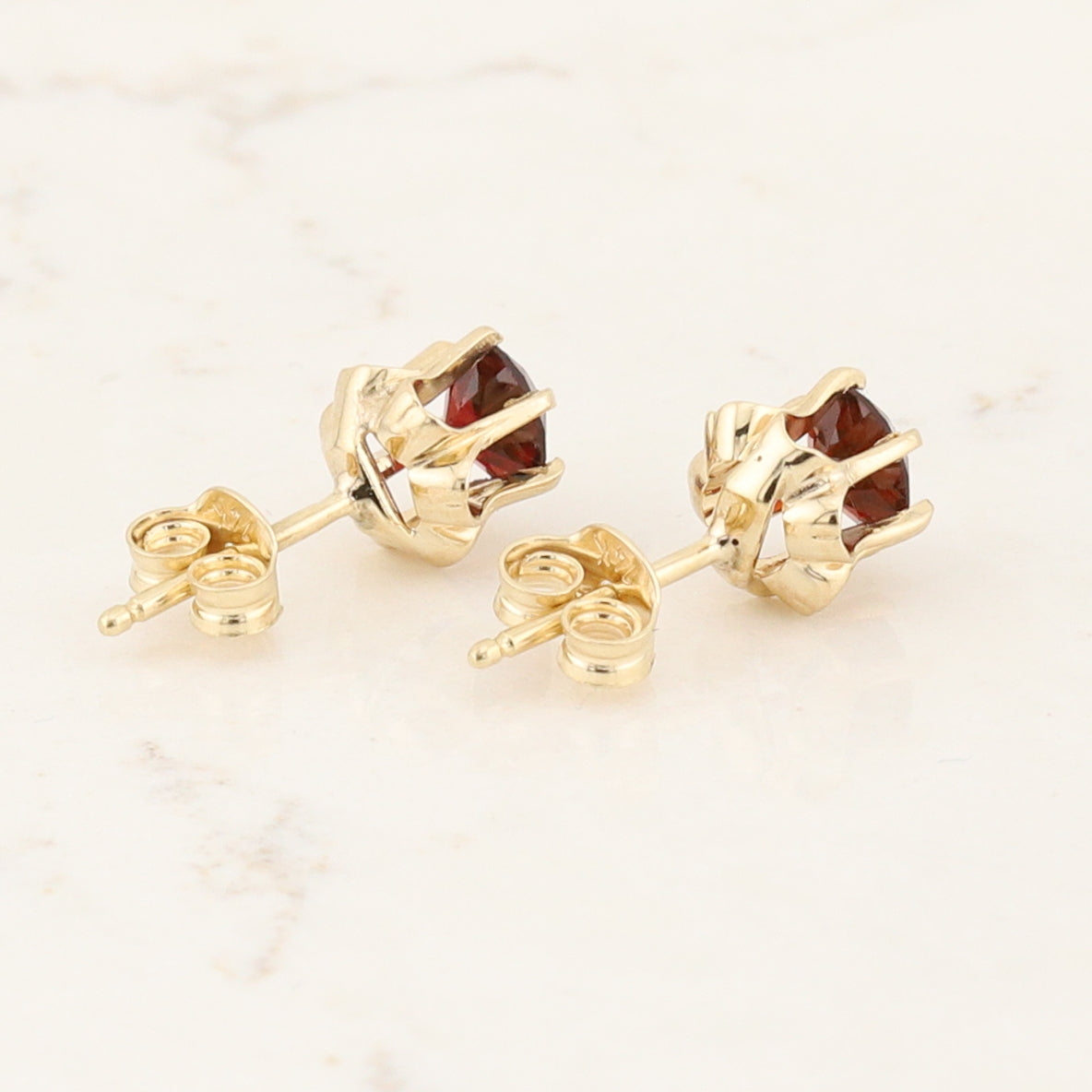 Garnet Stud Earrings