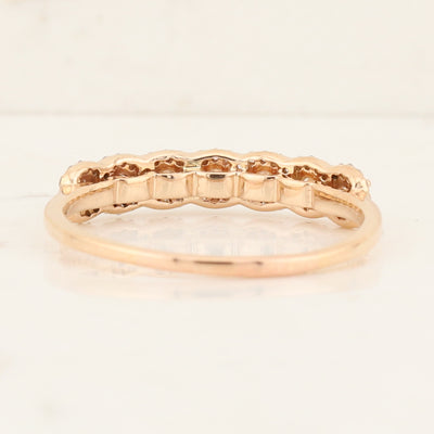 14kt Rose Gold Halo Band