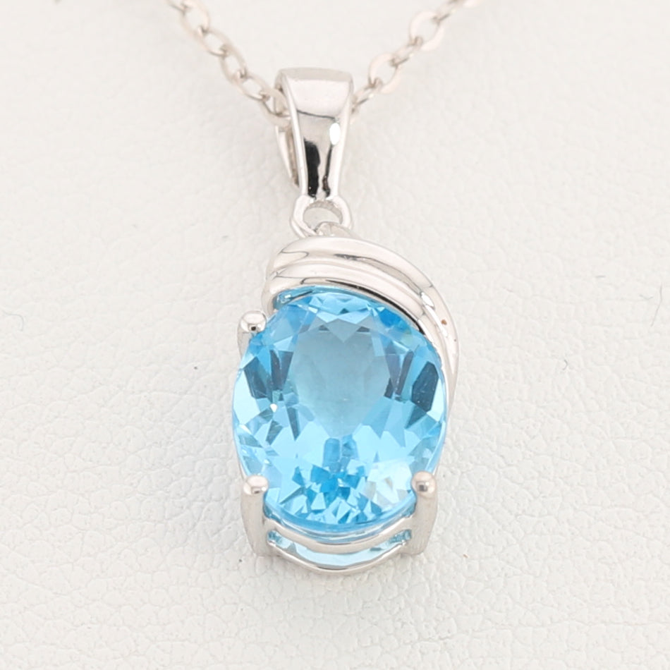 Blue Topaz Pendant