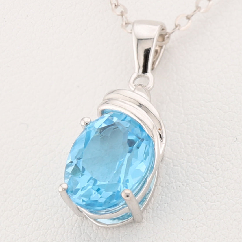Blue Topaz Pendant