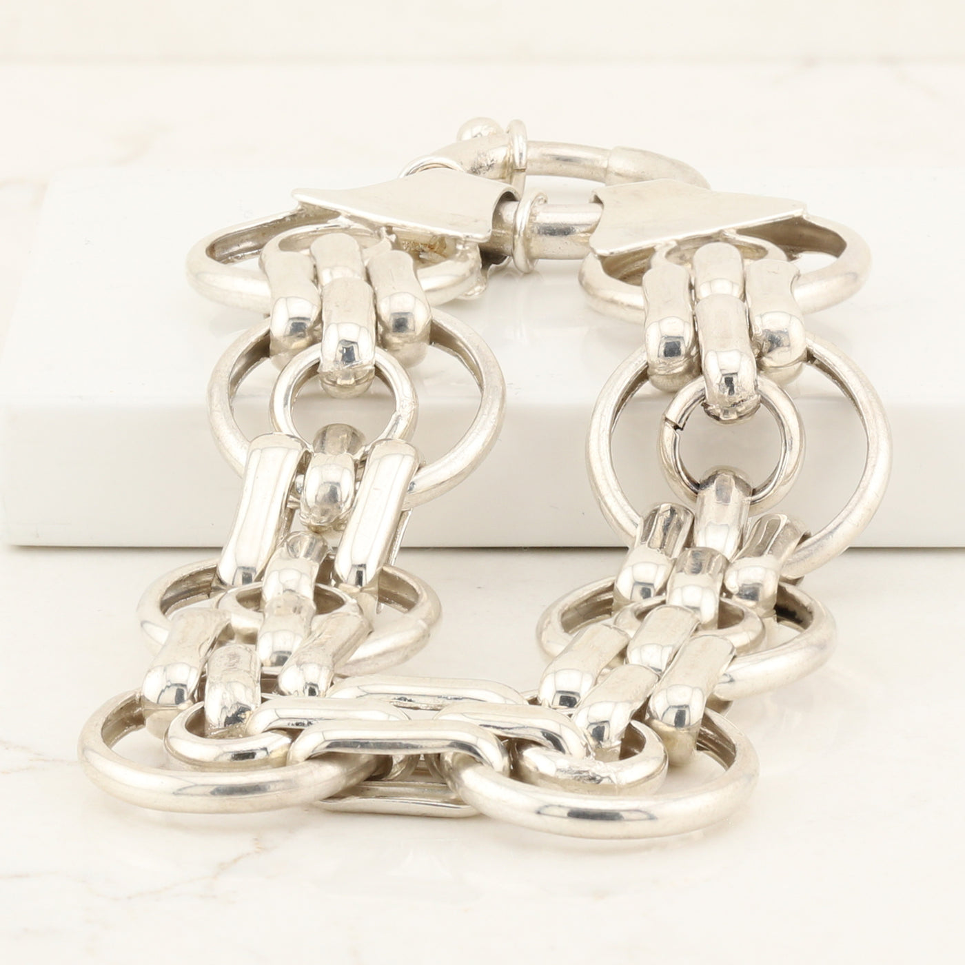 Silver Multi Circle Bracelet