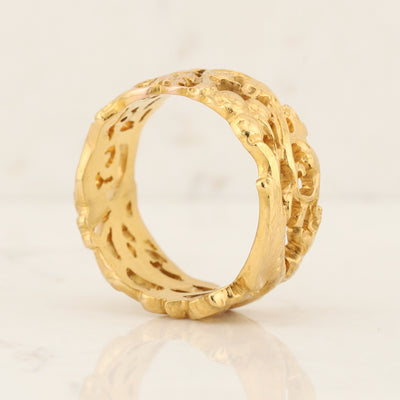Custom Men's Dragon and Serpent Ring