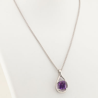 Amethyst Pendant and Chain